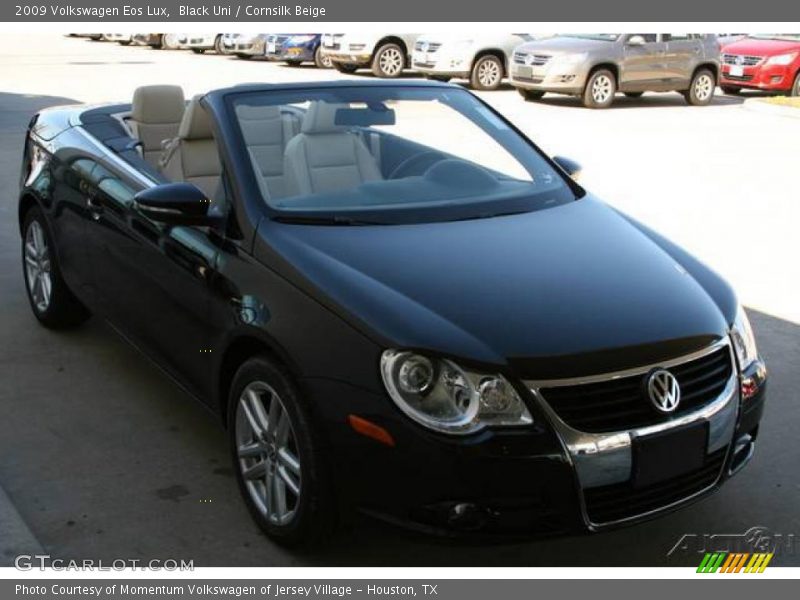 Black Uni / Cornsilk Beige 2009 Volkswagen Eos Lux