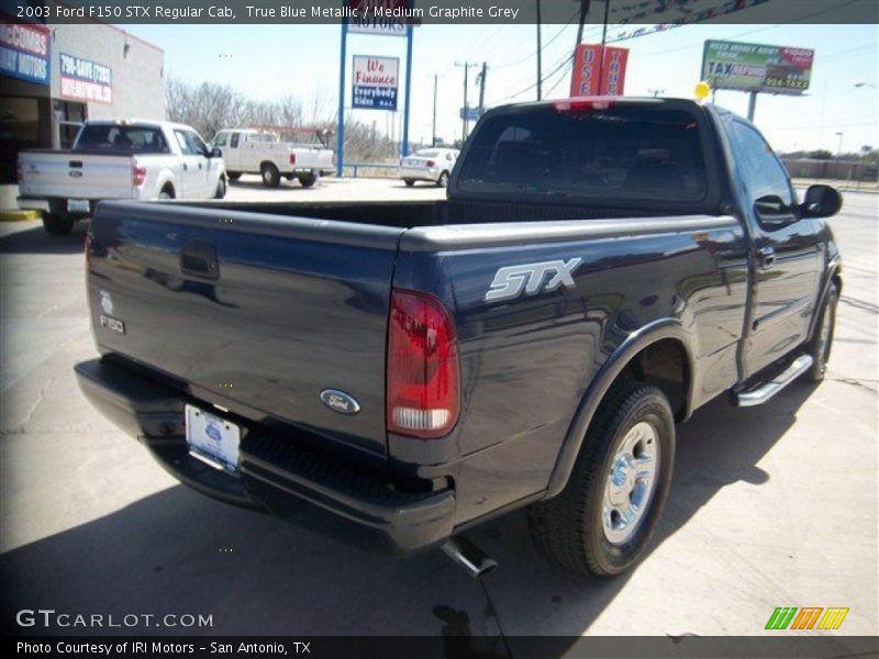 True Blue Metallic / Medium Graphite Grey 2003 Ford F150 STX Regular Cab