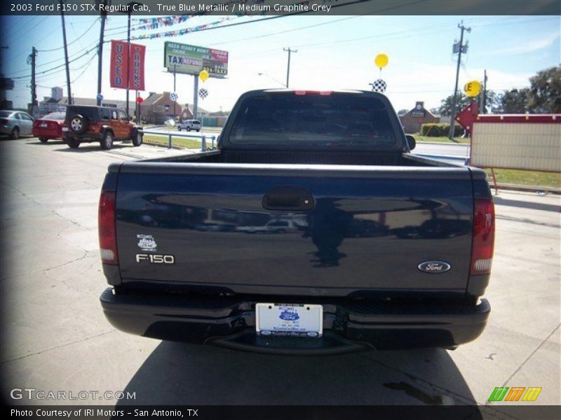 True Blue Metallic / Medium Graphite Grey 2003 Ford F150 STX Regular Cab