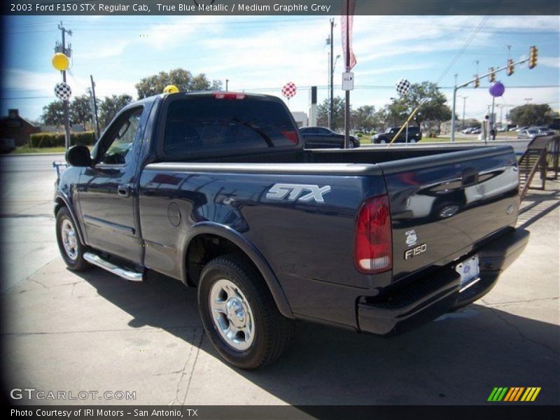 True Blue Metallic / Medium Graphite Grey 2003 Ford F150 STX Regular Cab