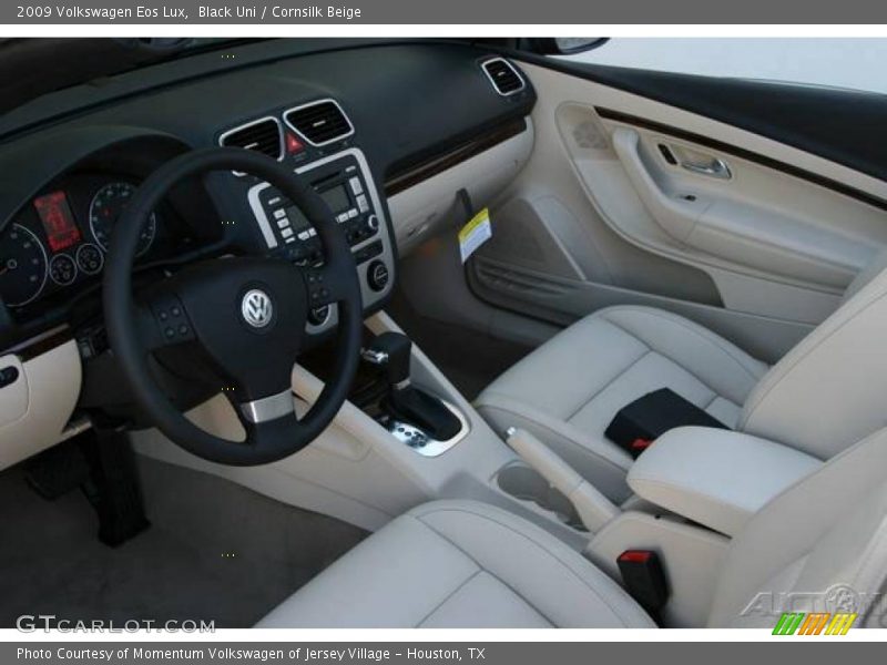 Black Uni / Cornsilk Beige 2009 Volkswagen Eos Lux