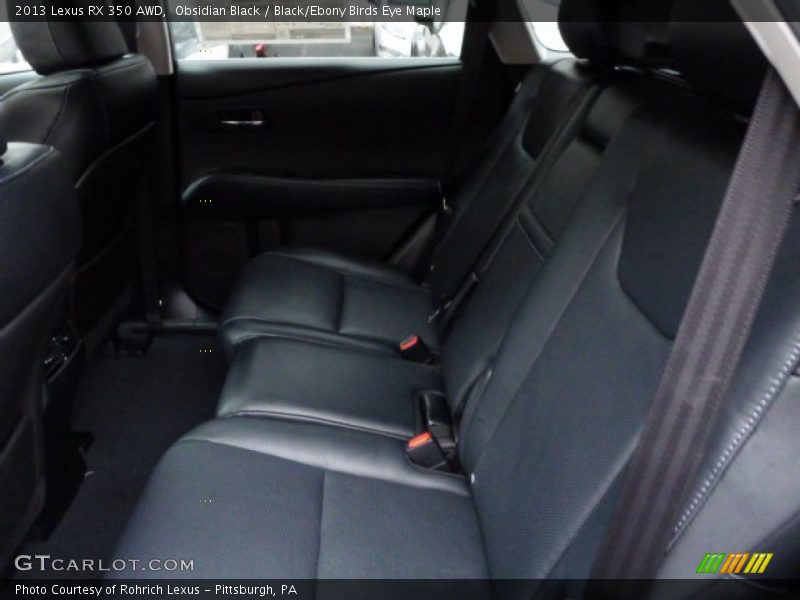 Obsidian Black / Black/Ebony Birds Eye Maple 2013 Lexus RX 350 AWD