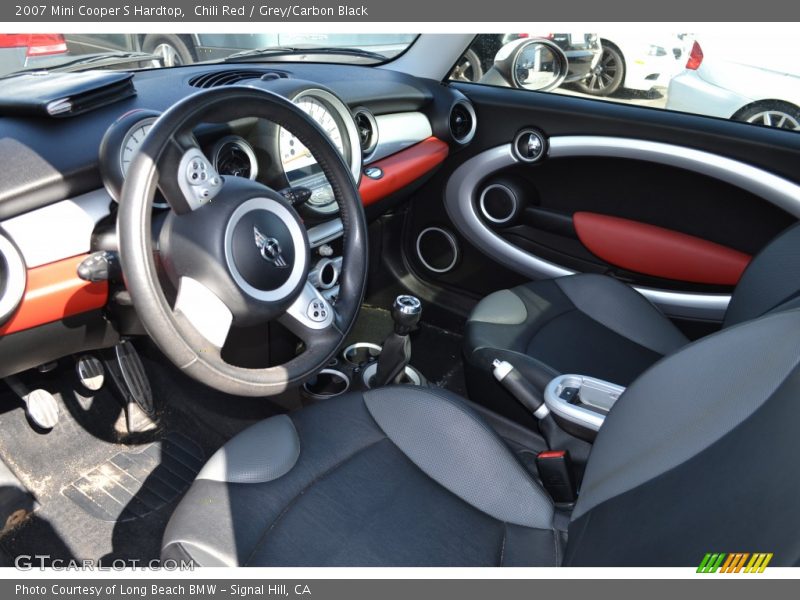 Chili Red / Grey/Carbon Black 2007 Mini Cooper S Hardtop