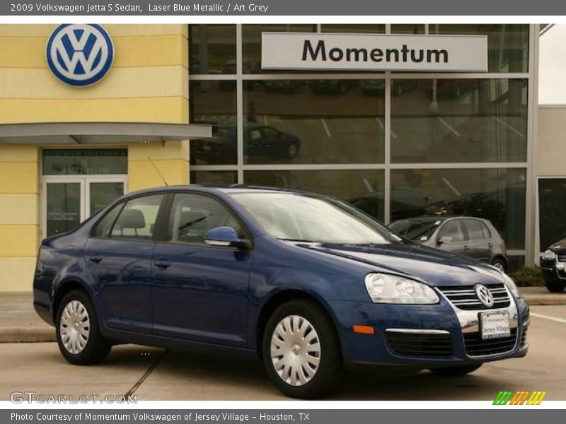 Laser Blue Metallic / Art Grey 2009 Volkswagen Jetta S Sedan