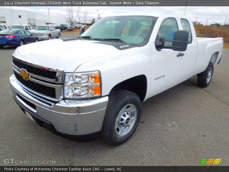 Summit White / Dark Titanium 2013 Chevrolet Silverado 2500HD Work Truck Extended Cab