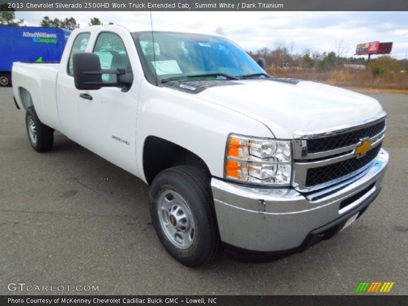 Summit White / Dark Titanium 2013 Chevrolet Silverado 2500HD Work Truck Extended Cab