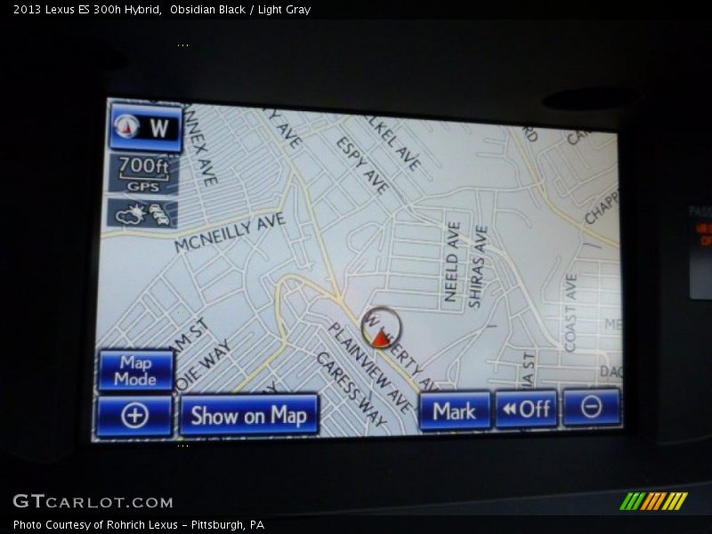 Navigation of 2013 ES 300h Hybrid