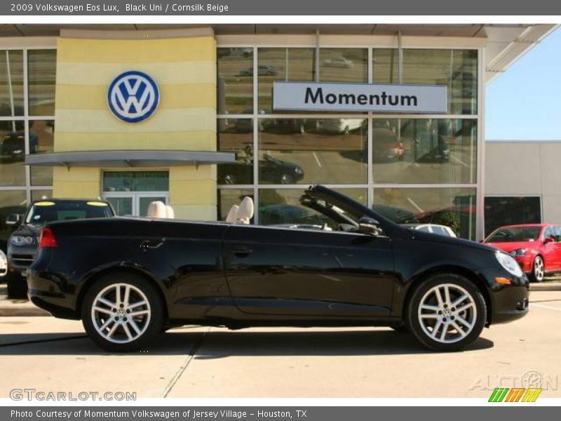 Black Uni / Cornsilk Beige 2009 Volkswagen Eos Lux