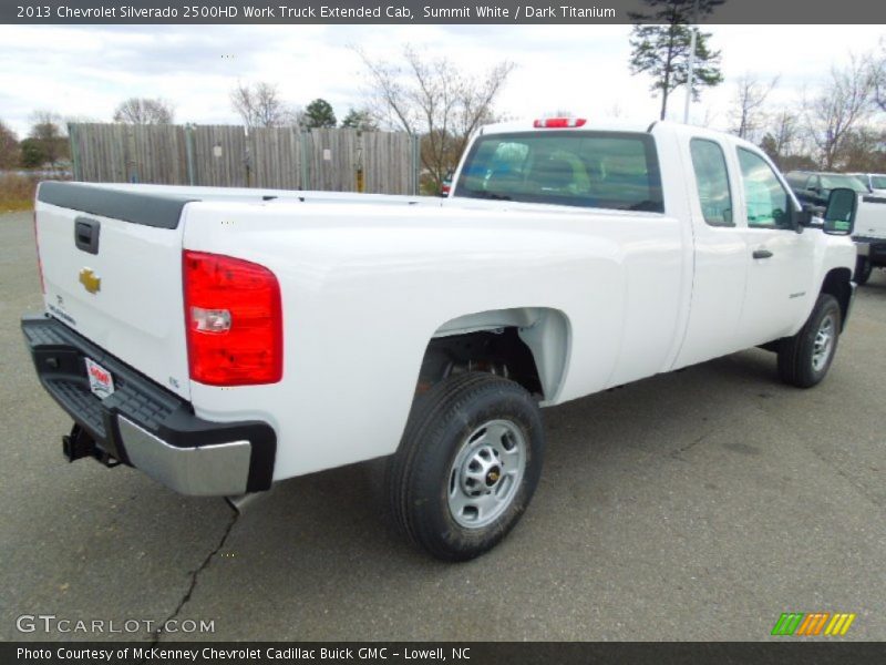 Summit White / Dark Titanium 2013 Chevrolet Silverado 2500HD Work Truck Extended Cab