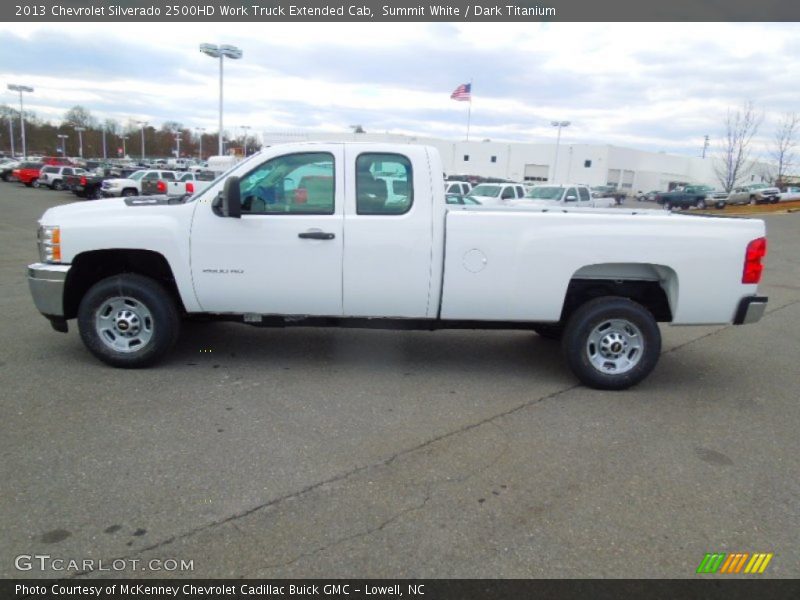 Summit White / Dark Titanium 2013 Chevrolet Silverado 2500HD Work Truck Extended Cab