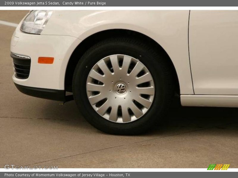 Candy White / Pure Beige 2009 Volkswagen Jetta S Sedan