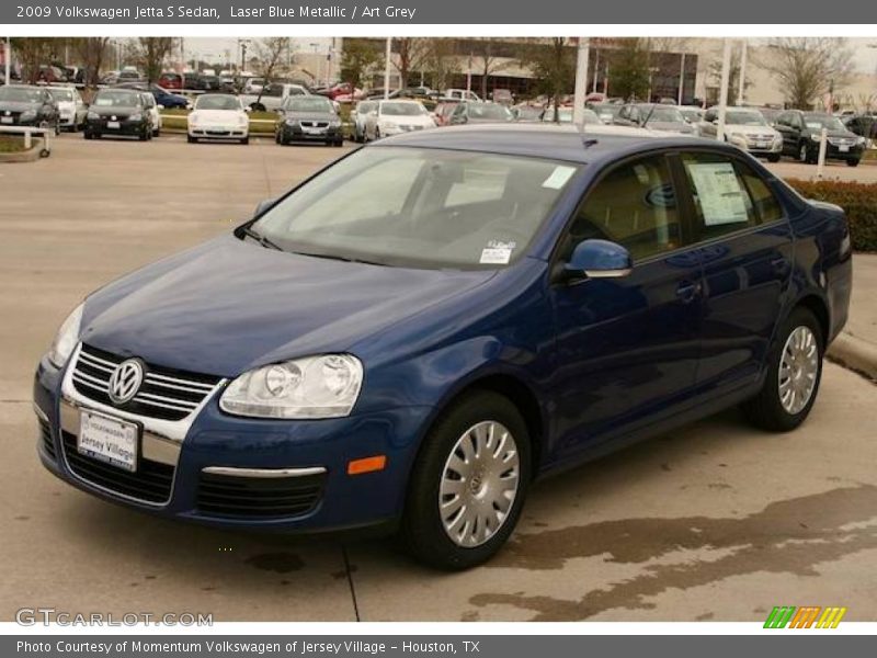 Laser Blue Metallic / Art Grey 2009 Volkswagen Jetta S Sedan