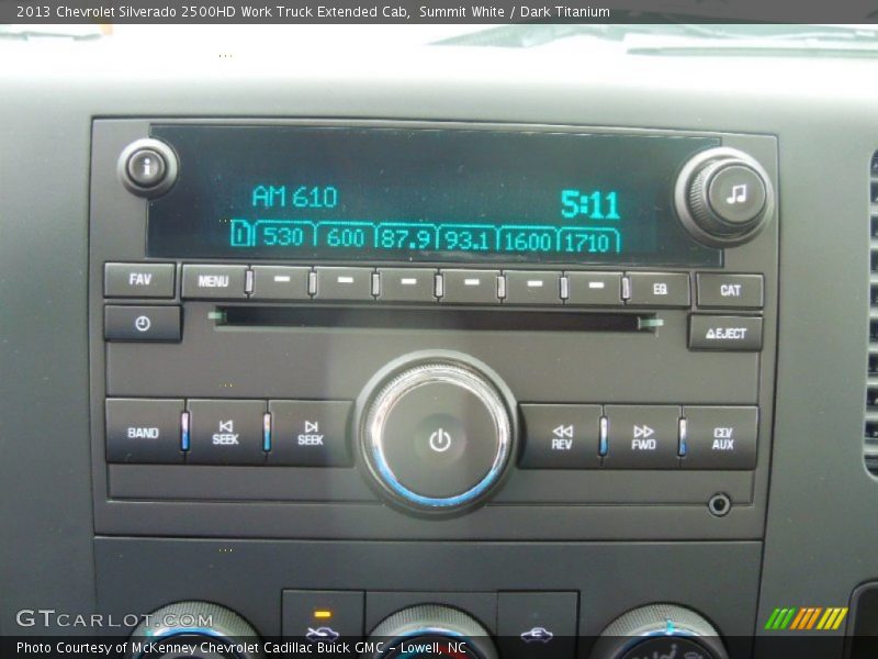 Summit White / Dark Titanium 2013 Chevrolet Silverado 2500HD Work Truck Extended Cab