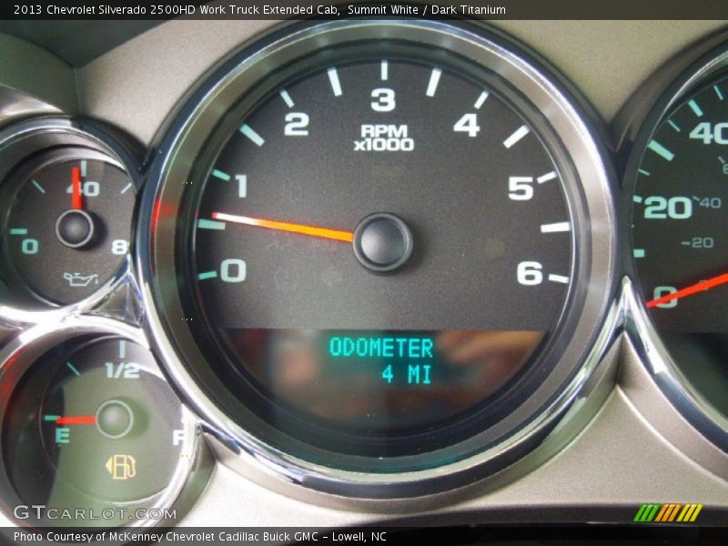 Summit White / Dark Titanium 2013 Chevrolet Silverado 2500HD Work Truck Extended Cab