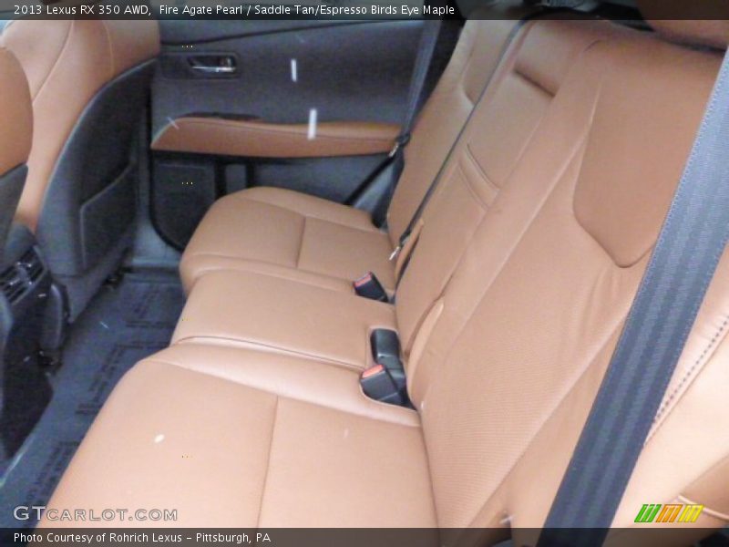 Fire Agate Pearl / Saddle Tan/Espresso Birds Eye Maple 2013 Lexus RX 350 AWD