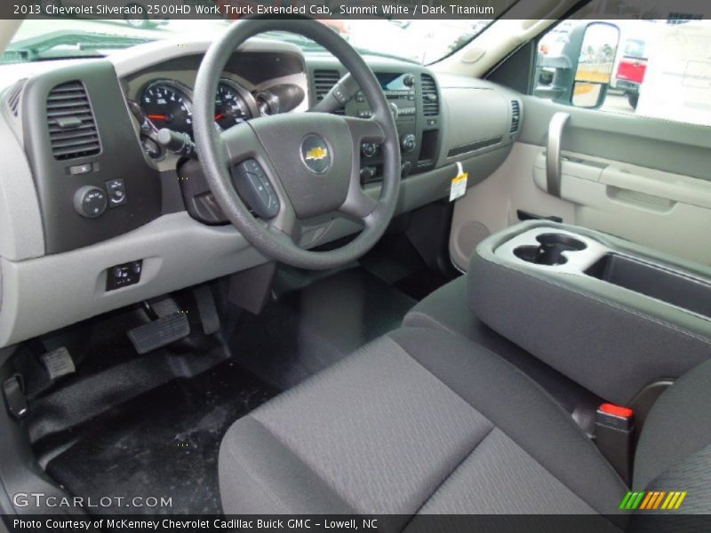 Summit White / Dark Titanium 2013 Chevrolet Silverado 2500HD Work Truck Extended Cab