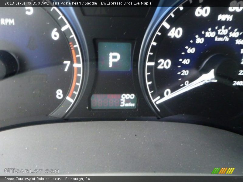 Fire Agate Pearl / Saddle Tan/Espresso Birds Eye Maple 2013 Lexus RX 350 AWD