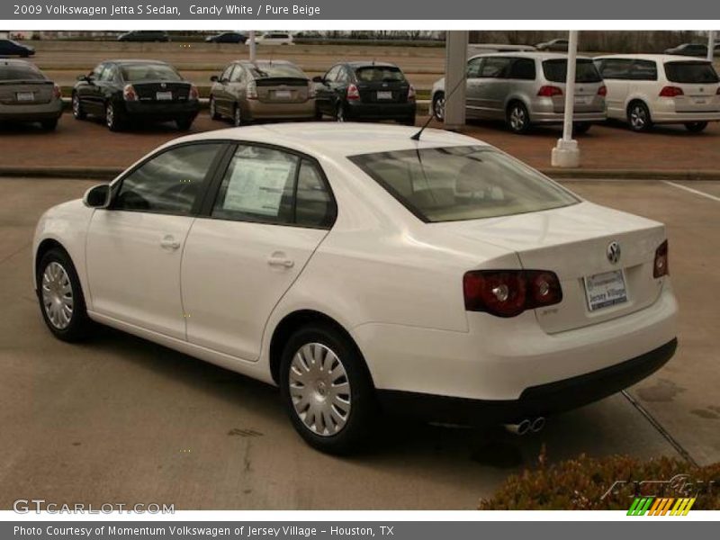 Candy White / Pure Beige 2009 Volkswagen Jetta S Sedan