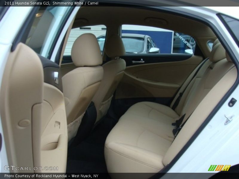 Shimmering White / Camel 2011 Hyundai Sonata GLS