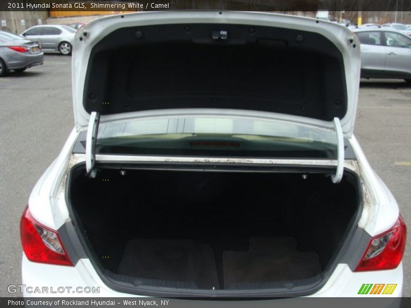 Shimmering White / Camel 2011 Hyundai Sonata GLS