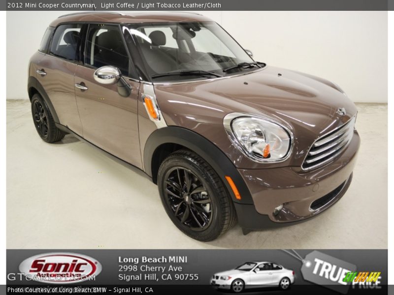 Light Coffee / Light Tobacco Leather/Cloth 2012 Mini Cooper Countryman