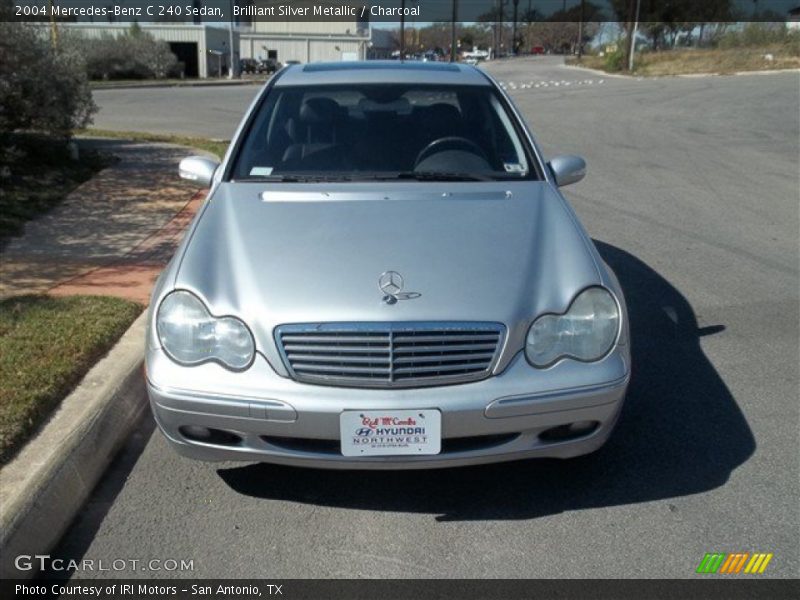 Brilliant Silver Metallic / Charcoal 2004 Mercedes-Benz C 240 Sedan