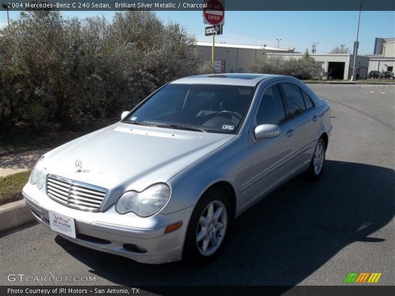 Brilliant Silver Metallic / Charcoal 2004 Mercedes-Benz C 240 Sedan