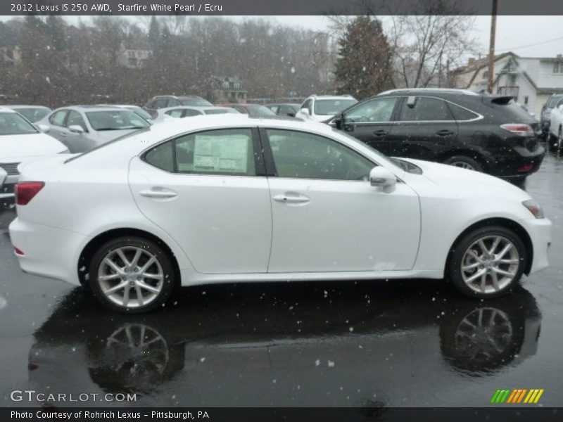 Starfire White Pearl / Ecru 2012 Lexus IS 250 AWD