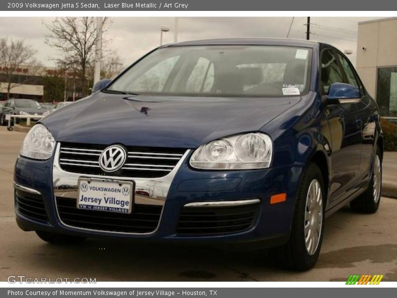 Laser Blue Metallic / Art Grey 2009 Volkswagen Jetta S Sedan