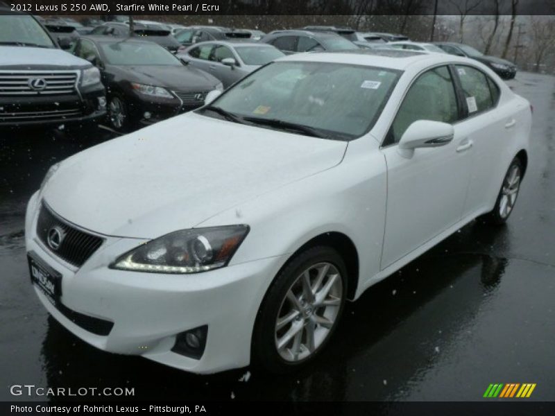 Starfire White Pearl / Ecru 2012 Lexus IS 250 AWD