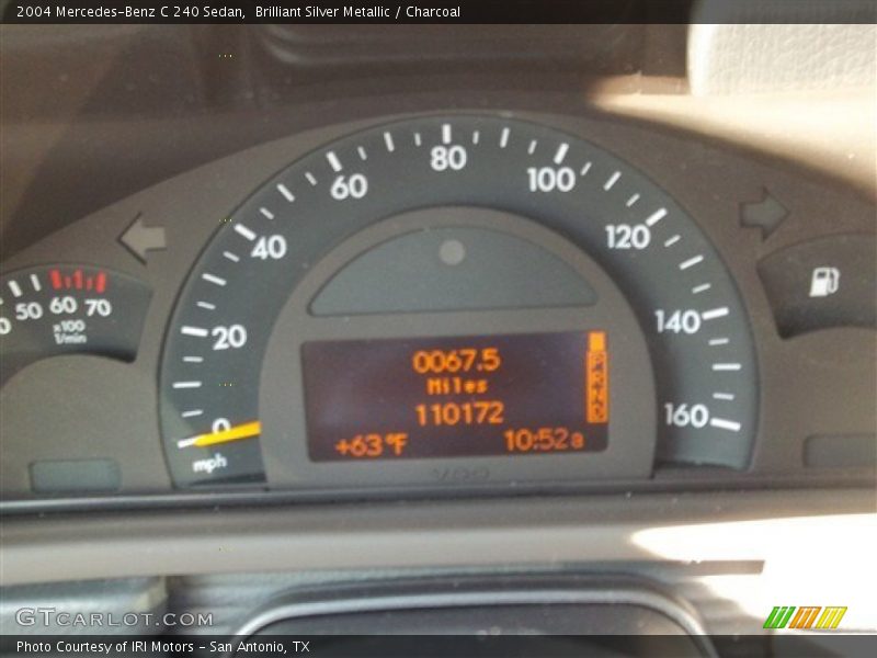 Brilliant Silver Metallic / Charcoal 2004 Mercedes-Benz C 240 Sedan