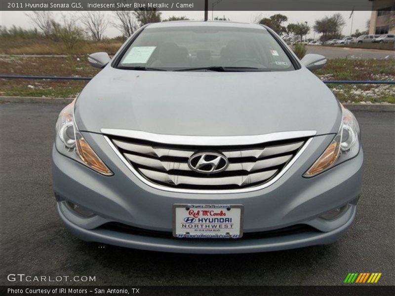 Iridescent Silver Blue Metallic / Camel 2011 Hyundai Sonata GLS