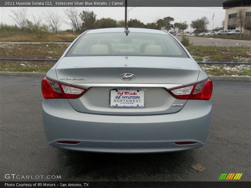 Iridescent Silver Blue Metallic / Camel 2011 Hyundai Sonata GLS