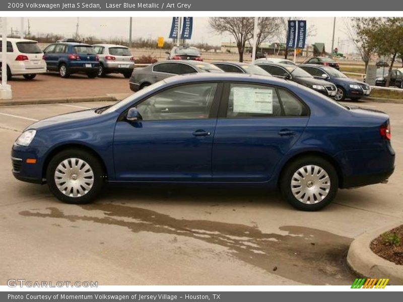 Laser Blue Metallic / Art Grey 2009 Volkswagen Jetta S Sedan
