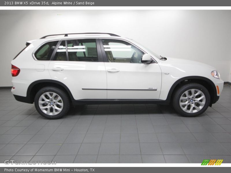 Alpine White / Sand Beige 2013 BMW X5 xDrive 35d