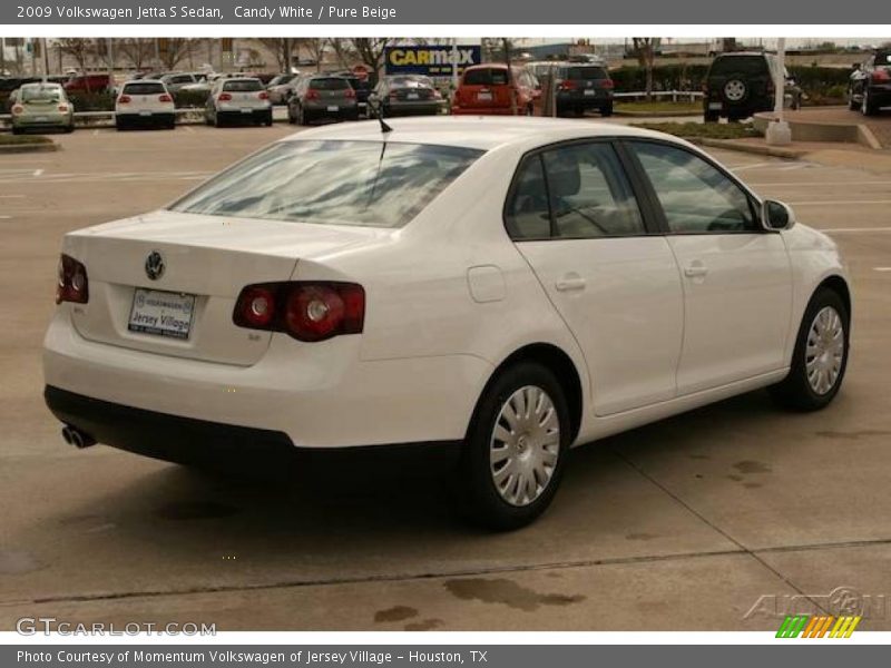 Candy White / Pure Beige 2009 Volkswagen Jetta S Sedan