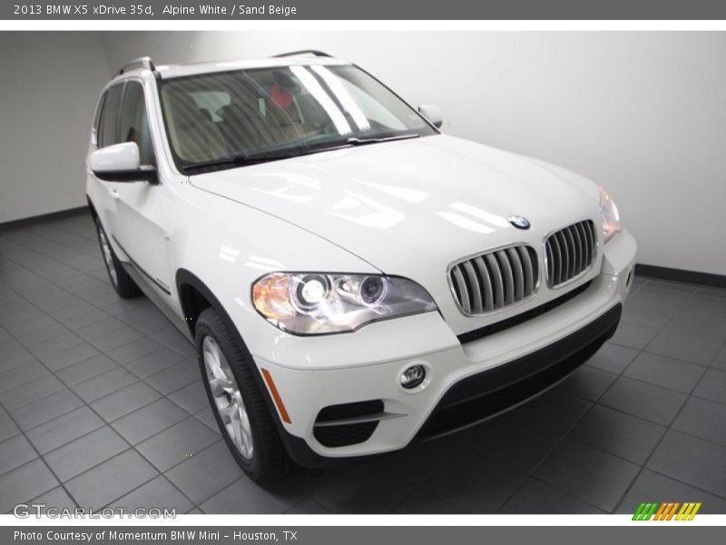 Alpine White / Sand Beige 2013 BMW X5 xDrive 35d