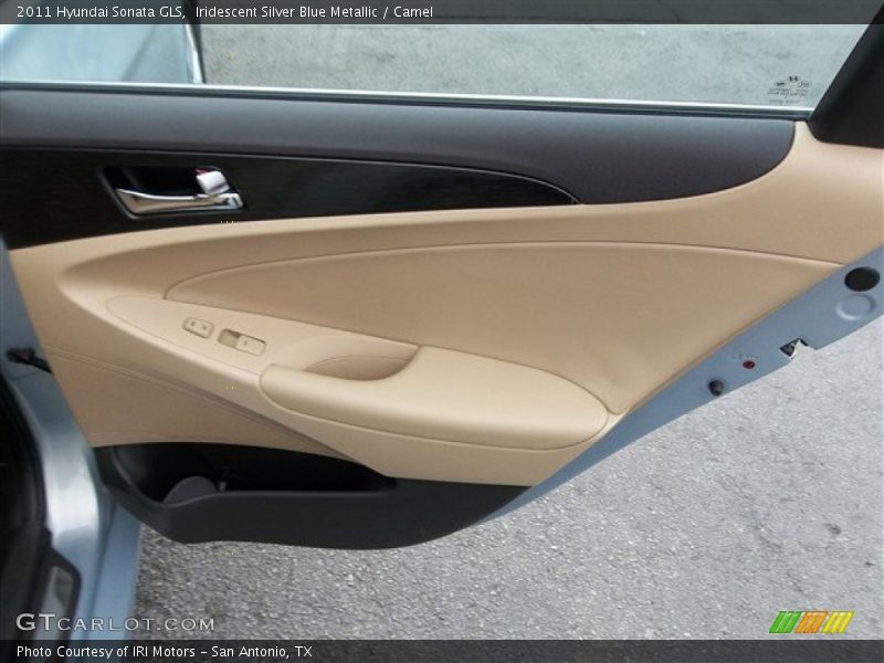 Iridescent Silver Blue Metallic / Camel 2011 Hyundai Sonata GLS