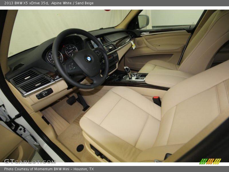 Sand Beige Interior - 2013 X5 xDrive 35d 