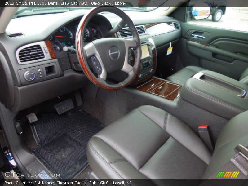 Onyx Black / Ebony 2013 GMC Sierra 1500 Denali Crew Cab AWD