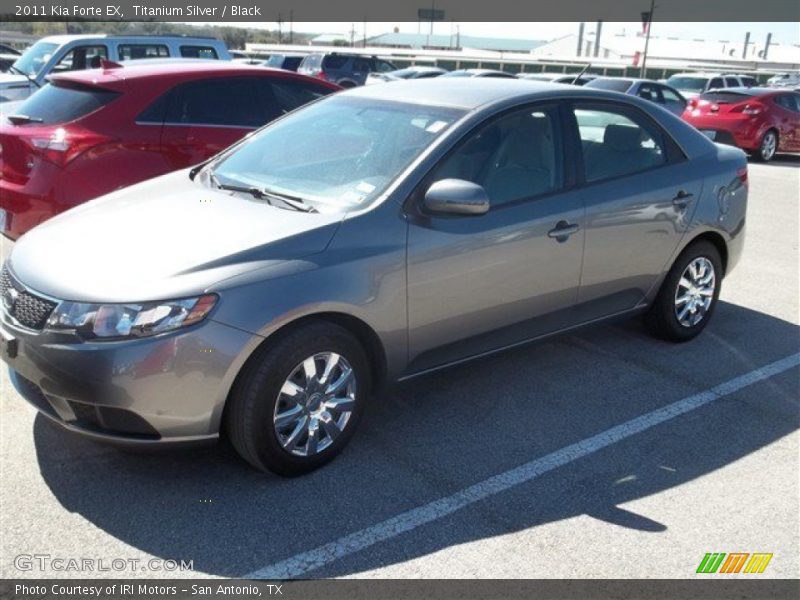 Titanium Silver / Black 2011 Kia Forte EX