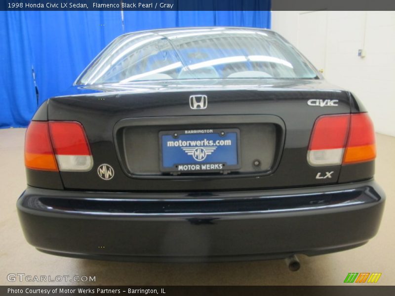 Flamenco Black Pearl / Gray 1998 Honda Civic LX Sedan