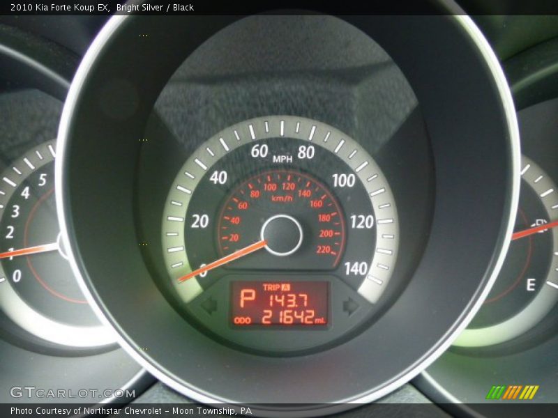 Bright Silver / Black 2010 Kia Forte Koup EX