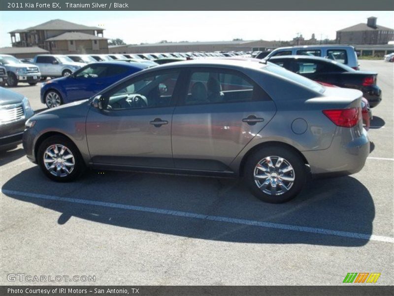 Titanium Silver / Black 2011 Kia Forte EX