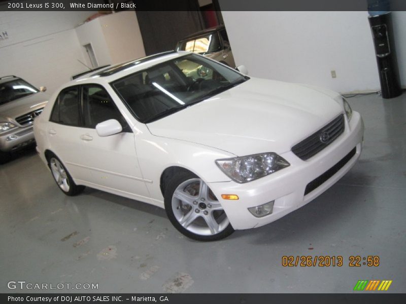 White Diamond / Black 2001 Lexus IS 300