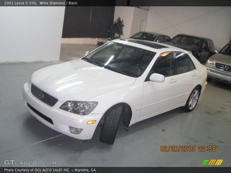 White Diamond / Black 2001 Lexus IS 300