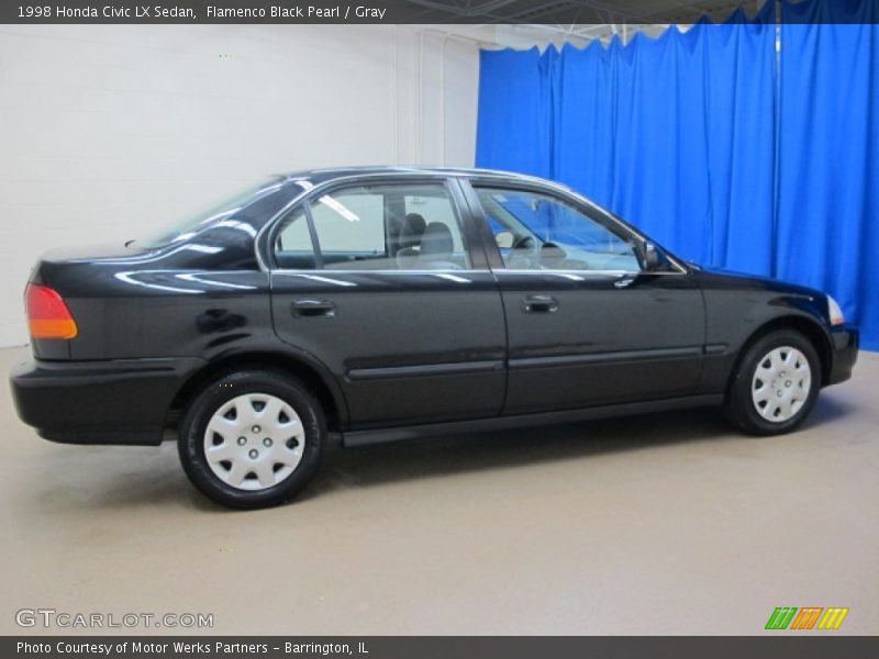 Flamenco Black Pearl / Gray 1998 Honda Civic LX Sedan