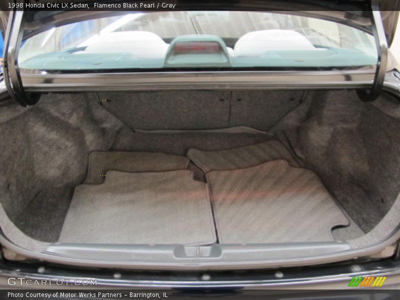 Flamenco Black Pearl / Gray 1998 Honda Civic LX Sedan