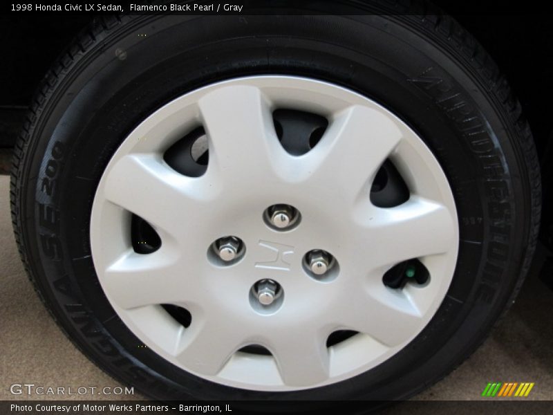 Flamenco Black Pearl / Gray 1998 Honda Civic LX Sedan
