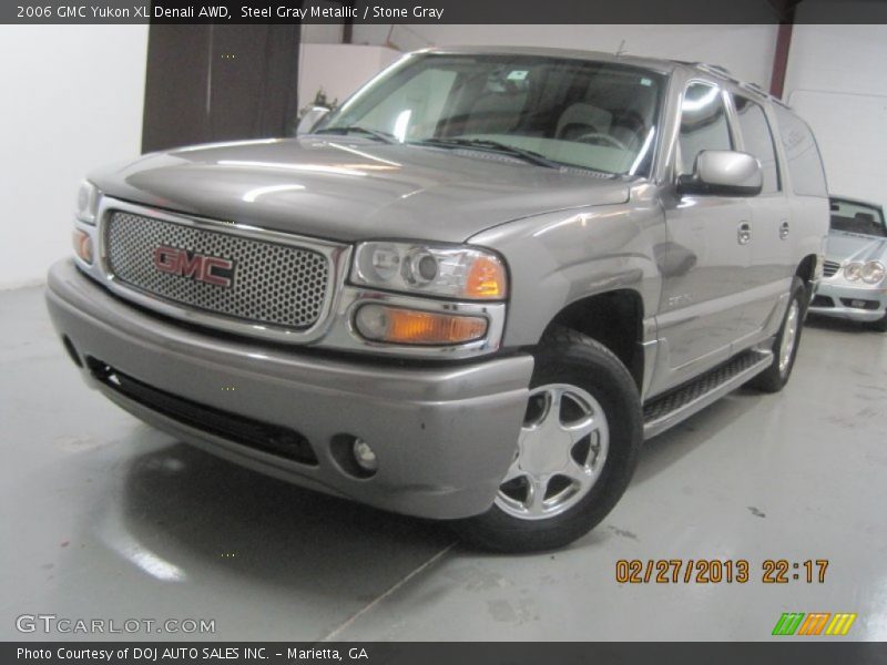 Steel Gray Metallic / Stone Gray 2006 GMC Yukon XL Denali AWD